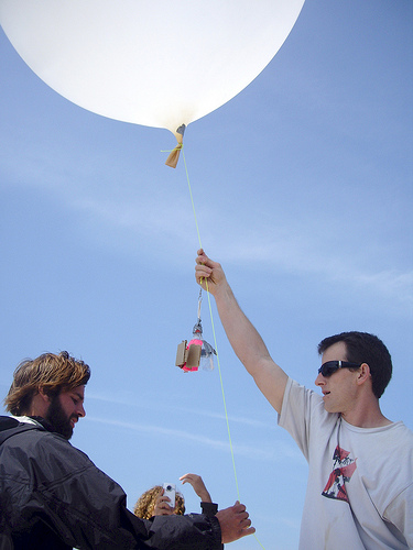 Ballooning near Chandeleur islands